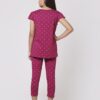 TotzTouch Girls Cotton Pyjama Set Printed T Shirt Capri Pant (3/4 th Pant) Night Dress (Pink Heart and Unicorn Design) Age 3 Years to 16 Years Pack of 2