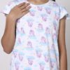 TotzTouch Girls Cotton Pyjama Set Printed T Shirt Capri Pant (3/4 th Pant) Night Dress (Pink Heart and Unicorn Design) Age 3 Years to 16 Years Pack of 2