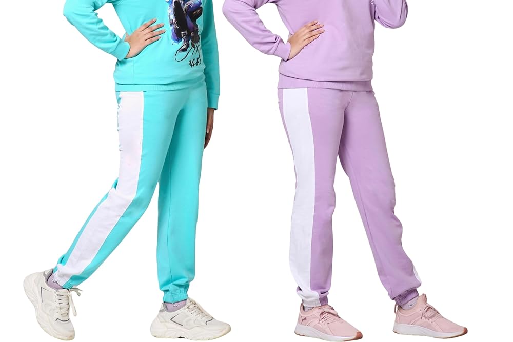 TotzTouch Printed Cotton Girls Pyjama Pants/Hypoallergenic Girl Pajamas for Day & Night Regular Wear/Elastic Waist/Non Shrink/Fade Pajama Pant (Pyjama Size Option 6 Month To 16...