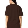 TQH Women's Casual Printed Round Neck, Oversized Longline Drop Shoulder Boho Style T-Shirt