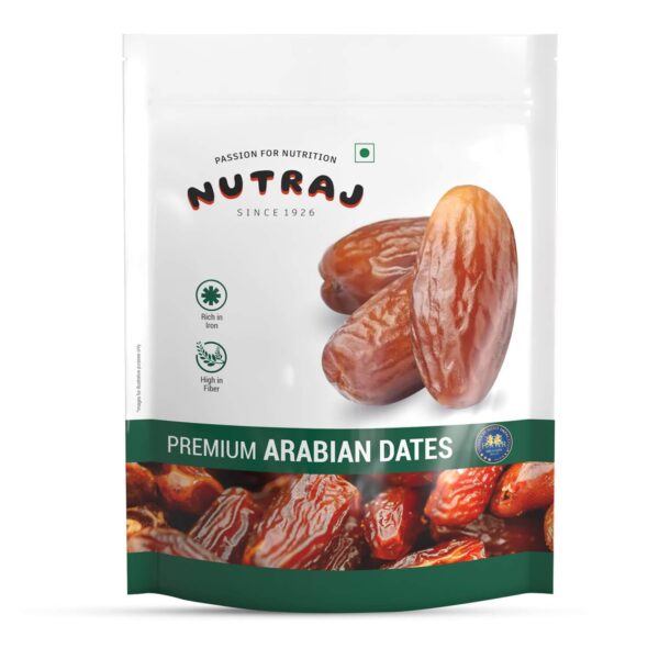 UAE Arabian Wet Dates 1kg (500g X 2) Pouch | Khajur | Dry Fruits and Nuts | Grocery