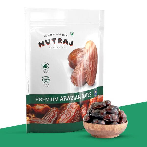 UAE Arabian Wet Dates 1kg (500g X 2) Pouch | Khajur | Dry Fruits and Nuts | Grocery