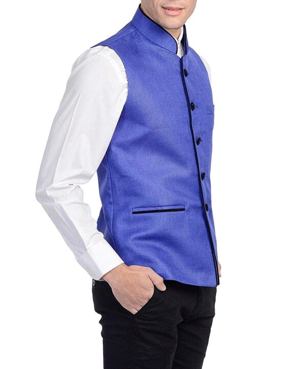 Vastraa Fusion Men's Export-Quality Indian Traditional Nehru Jacket/Waistcoat