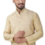 Vastraa Fusion Men's Export-Quality Indian Traditional Nehru Jacket/Waistcoat