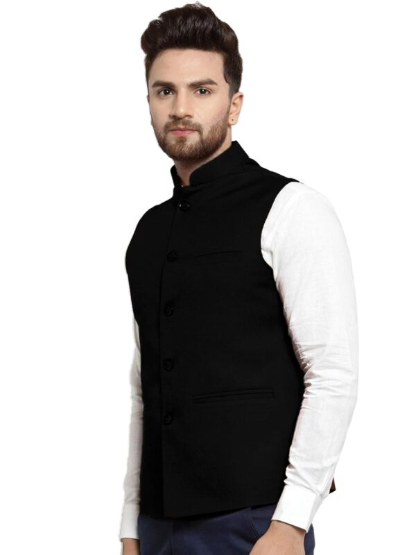 Vastraa Fusion Men's Export-Quality Indian Traditional Nehru Jacket/Waistcoat