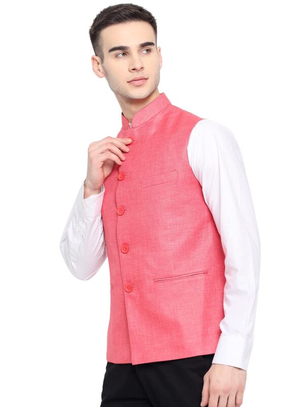 Vastraa Fusion Men's Export-Quality Indian Traditional Nehru Jacket/Waistcoat