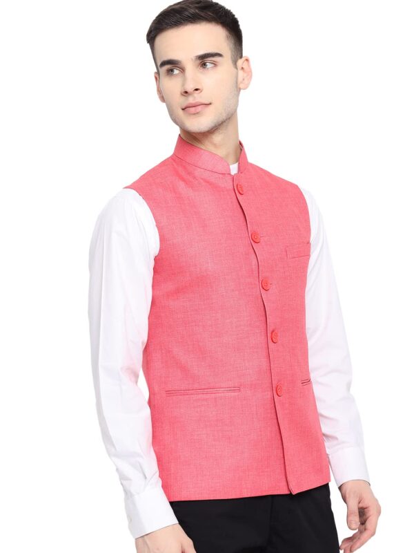 Vastraa Fusion Men's Export-Quality Indian Traditional Nehru Jacket/Waistcoat
