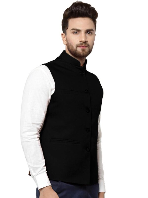 Vastraa Fusion Men's Export-Quality Indian Traditional Nehru Jacket/Waistcoat