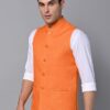 Vastraa Fusion Men's Export-Quality Indian Traditional Nehru Jacket/Waistcoat