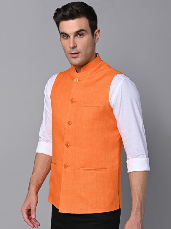 Vastraa Fusion Men's Export-Quality Indian Traditional Nehru Jacket/Waistcoat