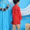VASTRAMAY Boys' Blue and Rose Gold Kurta Patiala Set | Gold Bandhani And Foil Print Rayon Kurta With Pyjama for Navratri, Diwali & Festive Celebrations - Stylish and Comfortable...