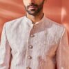 VASTRAMAY Men's Jodhpuri - Silk Blend Jacquard Jodhpuri For Men.