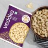 Vedaka Whole Cashews | 200 Gram | Grade W320 Kaju | Gluten-Free & Plant Based Protein | Firm Texture, Rich Taste | Regular-Sized, Non-Split | Healthy Snack