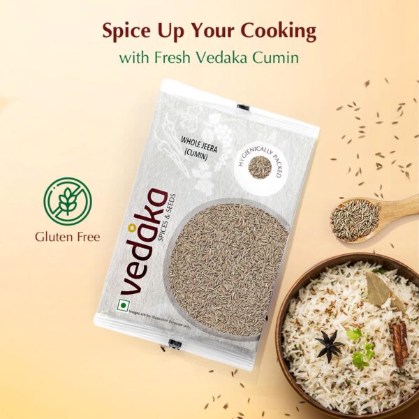Vedaka Whole Jeera (Cumin), 200g