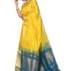 Very Much Indian Women's Handloom Cotton Saree with Border Contrasting Pallu & Butti Blouse Piece Featured on Shark Tank India