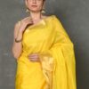 Very Much Indian Women's Handloom Cotton Saree with Border Contrasting Pallu & Butti Blouse Piece Featured on Shark Tank India