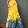 Very Much Indian Women's Handloom Cotton Saree with Border Contrasting Pallu & Butti Blouse Piece Featured on Shark Tank India