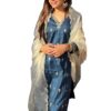 VredeVogel Women's Silk Blend Kurta Pant Set with Organza Heavy Embroidery Dupatta | Casual Outfit Ethnic Kurta Set for Women | Modern & Traditional Blend Ethnic Wear