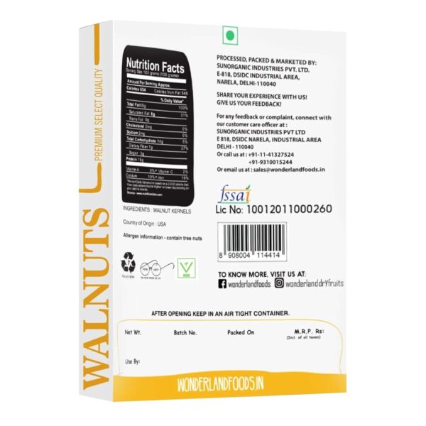 Walnuts Kernels, 200g, Dry Fruits