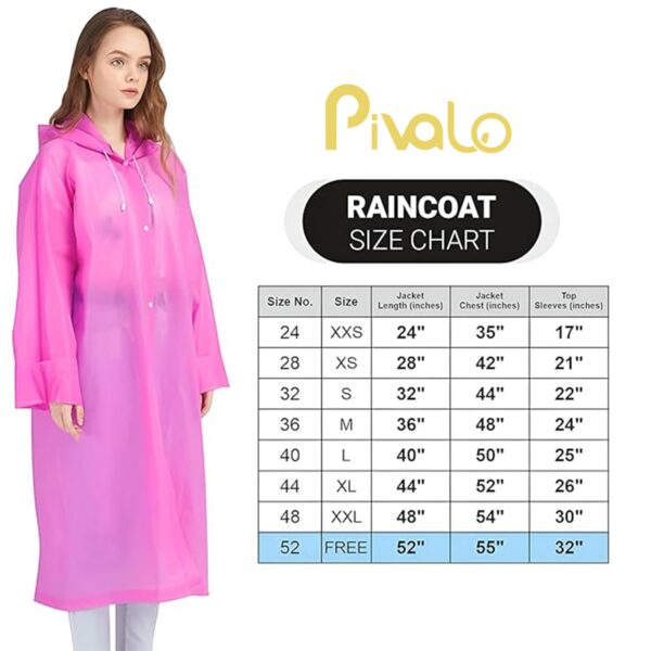Waterproof Rain Coat Hooded Universal Outdoor Water Resistant Portable Suit for Men Women Boys & Girls (Universal Size, 1 Pc Pink)