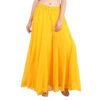 Women's Georgette Palazzo Bottom|| Featured in Shark Tank India -Yellow