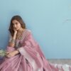 Women's Lucknowi Chikankari Linen cotton Woven Sarees For Women with Blouse sarees for Women-002