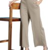 Women's Lycra Regular Fit Trouser Pant for Office School Formal Casual Daily Use-Grey