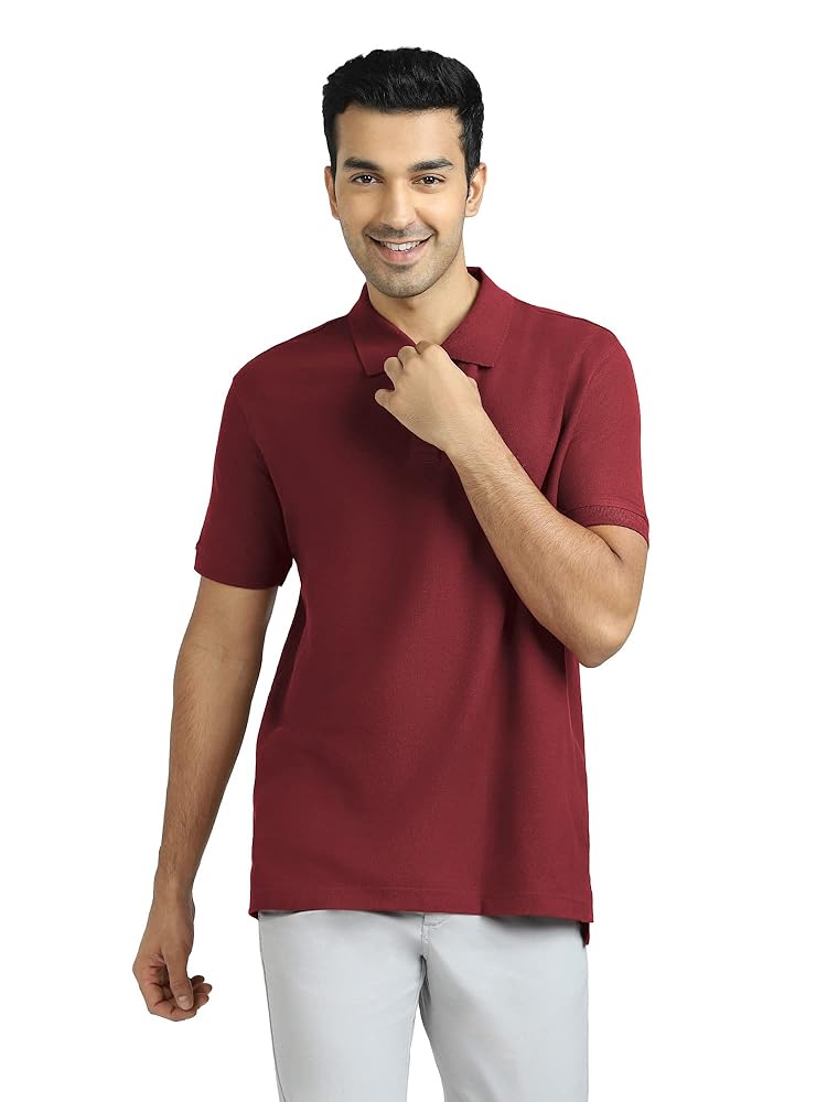 XYXX Men's Nova 100% Combed Cotton Regular Fit Polo T-Shirt