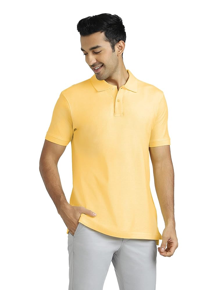 XYXX Men's Nova 100% Combed Cotton Regular Fit Polo T-Shirt