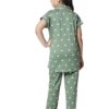 ZEYO Girls Night Suit Set Cotton heart Print Pajama Set Night dress 5506