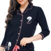 ZEYO Women's Cotton Dot Printed Pajama Set Night Suit Set Of Shirt & Pyjama 5242