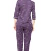 ZEYO Women's Cotton Flash Printed Night Suit set of Shirt & Pajama Set 5251