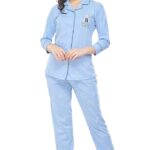 ZEYO Women's Cotton Heart Printed Night Suit Set Of Shirt & Pajama Set 5274