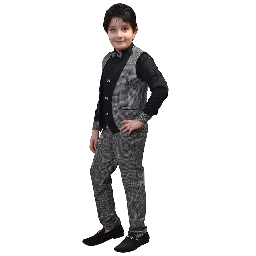 ZOLARIO 3 Piece Boys Clothing Dress for Kids Boys, Coat, Pant and Shirt Set, Ideal for Wedding and Birthday.