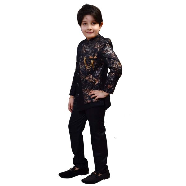 Zolario Clothing Set, Indo Western Dress for Kids Boys, Jacket and Pant Set, Ideal for Wedding, Birthday and Party.